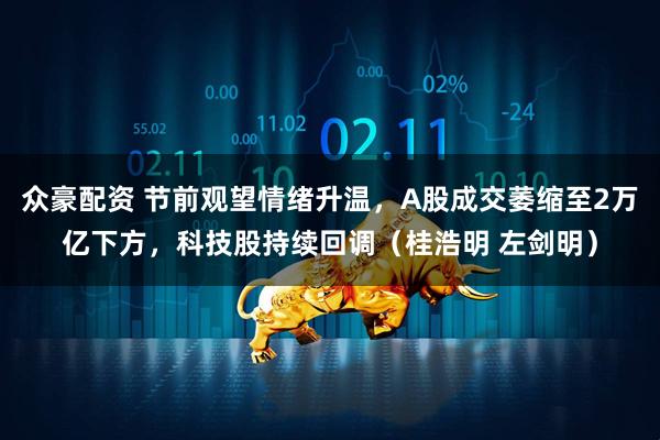 众豪配资 节前观望情绪升温，A股成交萎缩至2万亿下方，科技股持续回调（桂浩明 左剑明）